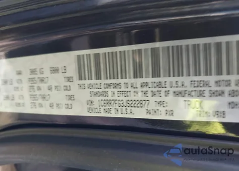 2018 Ram 1500 Express 4X4 6'4 Box из США, поврежденный, VIN 1C6RR7FG3JS222877